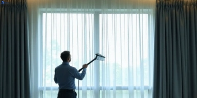 Commercial curtain steam cleaning service diddillibah hotels offices
