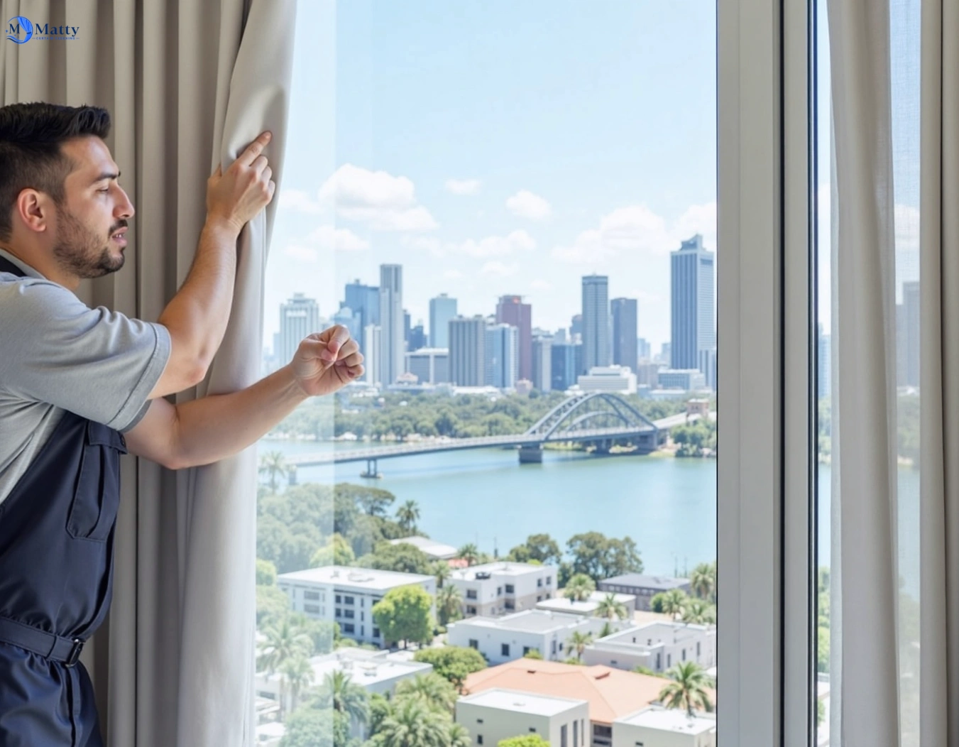 Professional curtain steam cleaning service diddillibah QLD by Matty Curtain Cleaning