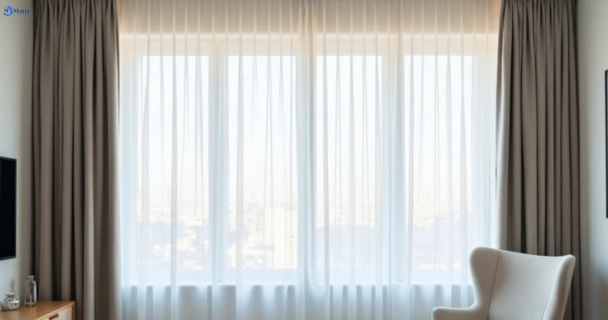 Freshly steam cleaned curtains in diddillibah QLD